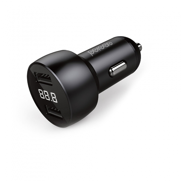 Car Charger 3.4A with PVC Lightning Cable 0.9m - Image 2