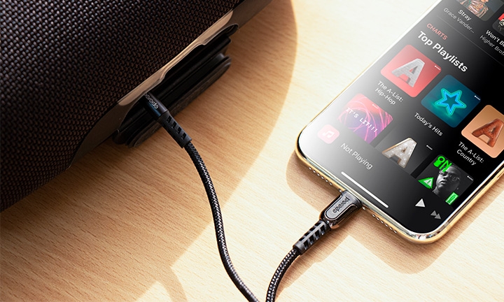 Metal Braided Lightning to AUX Cable 1.2m - Image 3