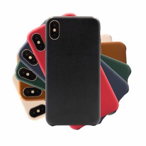 High Classic Leather Back Case For iPhone Xs Max